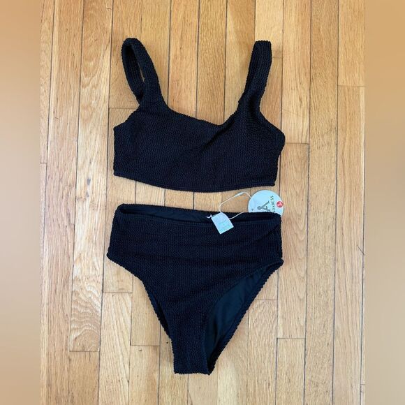 ANRABESS  Bikini Set High Waisted Ribbed Tummy Control NWT - Picture 3 of 7